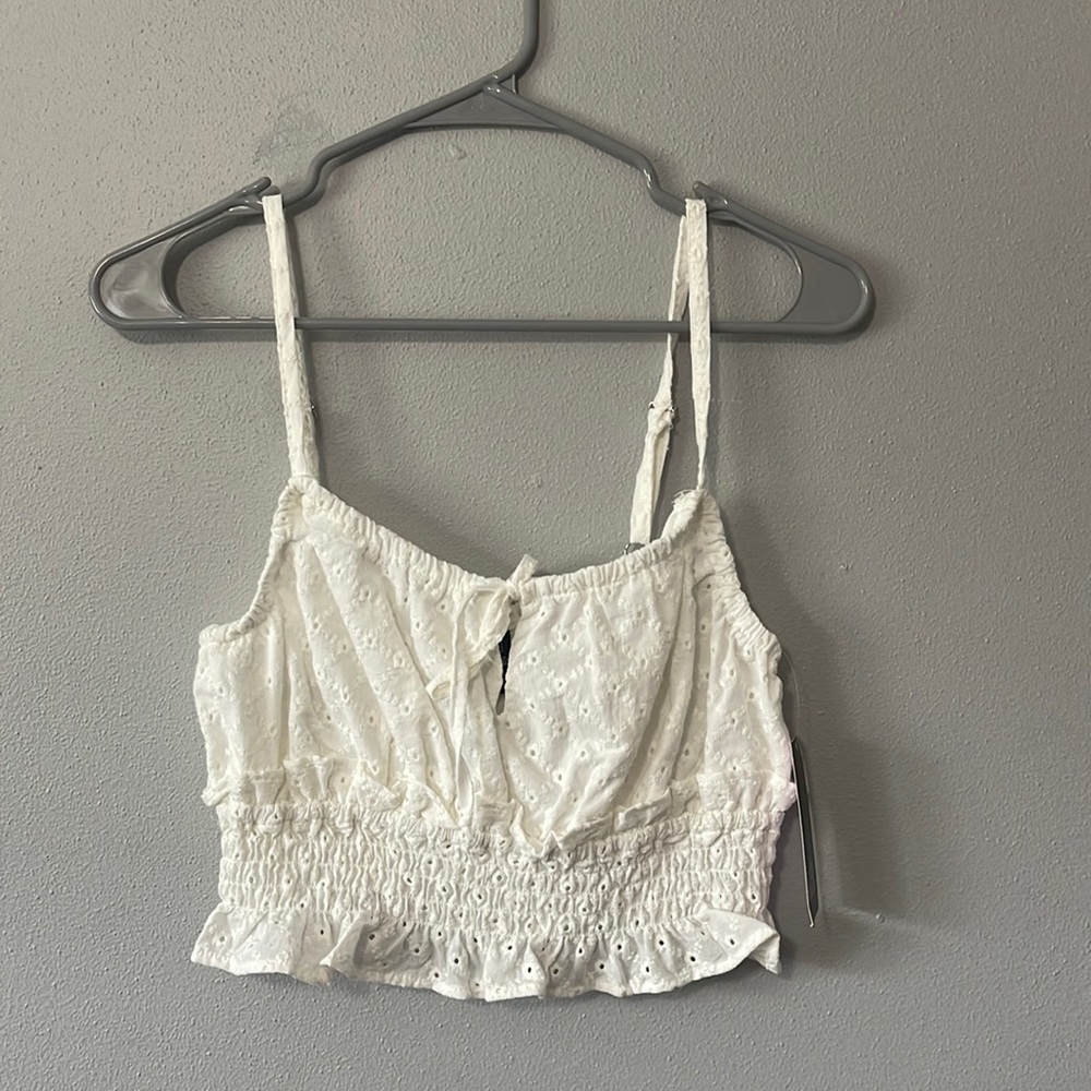 White XS Floral top from Target